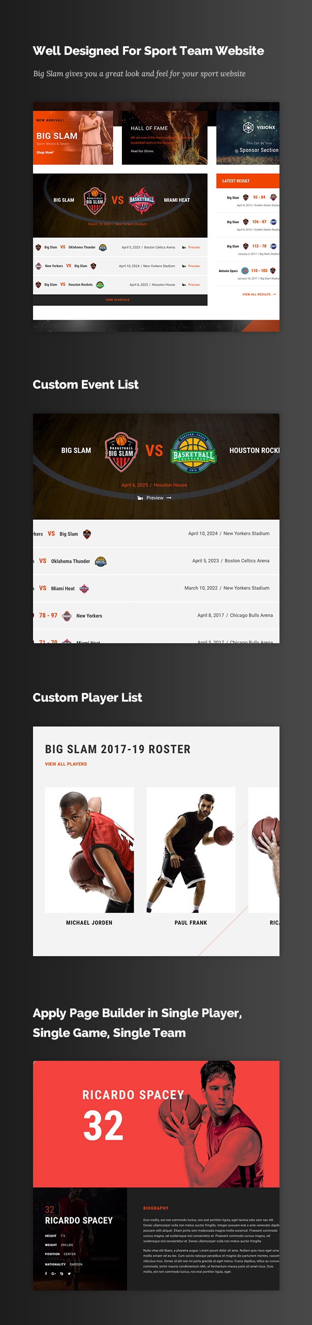 Big Slam - Basketball WordPress Theme - 4