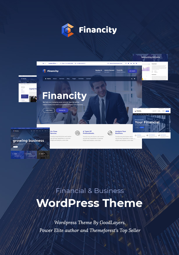 Financity - Business / Financial / Finance WordPress - 1