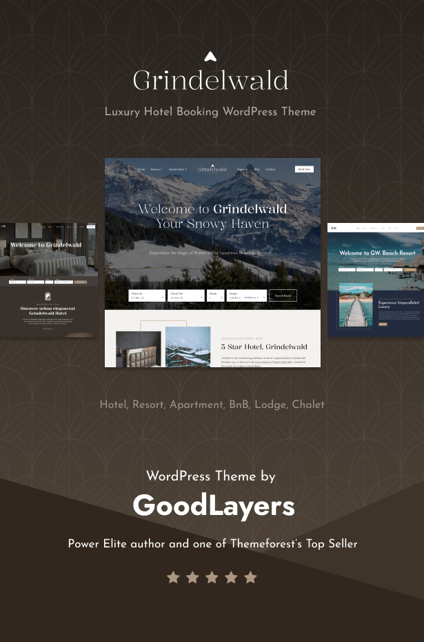 Grindelwald - Hotel Booking WordPress Theme - 1