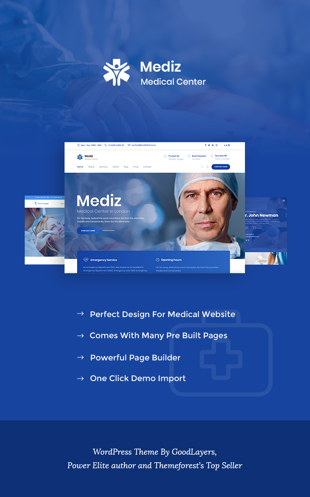 Mediz - Dentist & Medical Clinic WordPress - 2