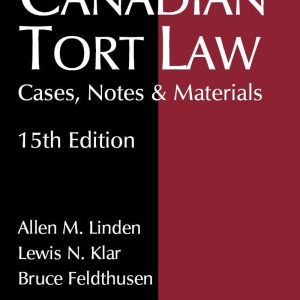 Canadian Torts Law Cases Notes