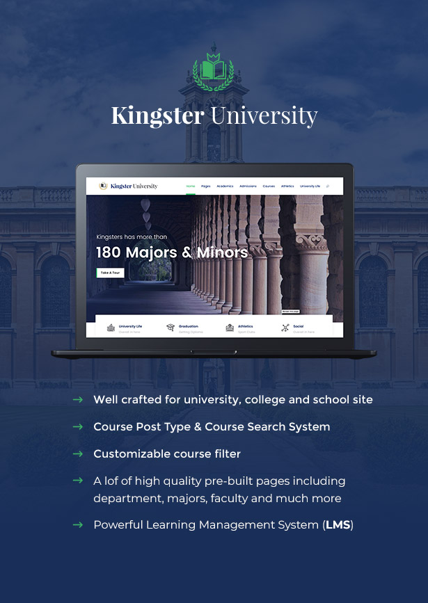 Kingster - Education WordPress For University, College and School - 2