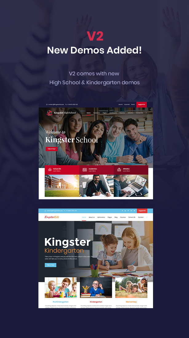 Kingster - Education WordPress Theme For University, College and School - 2