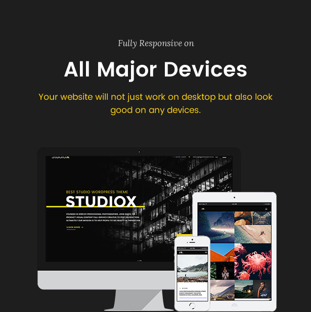 Ztudio X - Kreatives Studio-Fotografie-WordPress-Layout für Fotografie (Studio X)